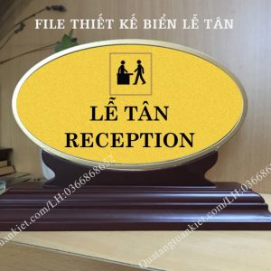 Biển lễ tân để bàn đồng ăn mòn 2 mặt 3 bien-le-tan-go-dong-an-mon-cao-cap
