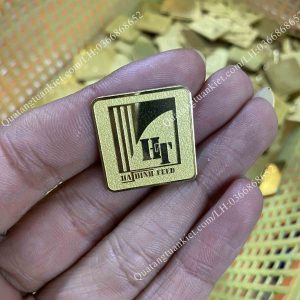 Huy hiệu đồng ăn mòn nền sần cát 3 huy-hieu-dong-an-mon-hinh-vuong