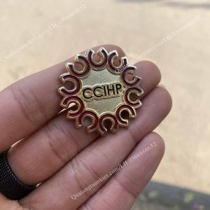 Huy hiệu cài áo CCIHP đồng đúc 3 huy hieu cai nguc ccihp dong duc