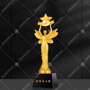 Cúp composite thiên thần mạ vàng 2 cup-vinh-danh-thien-than-ma-vang